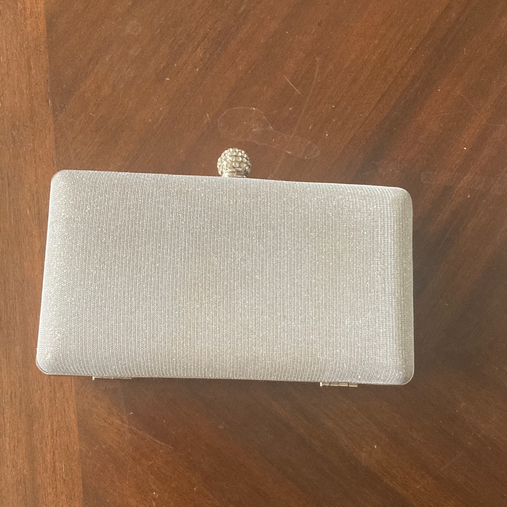 Elegant Silver Clutch Bag